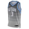 Muške NBA Dres Utah Jazz Keyonte George Nike 2025-26 City Edition Sivo Swingman
